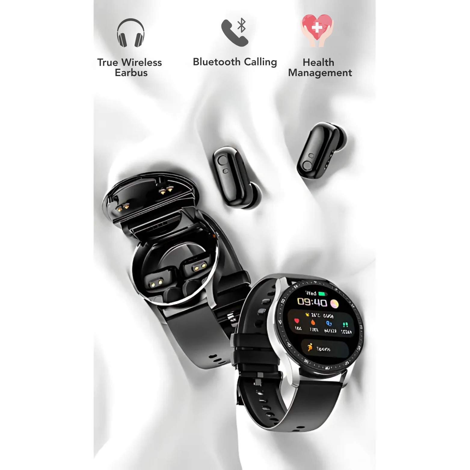 X7 Smartwatch + TWS Earphones