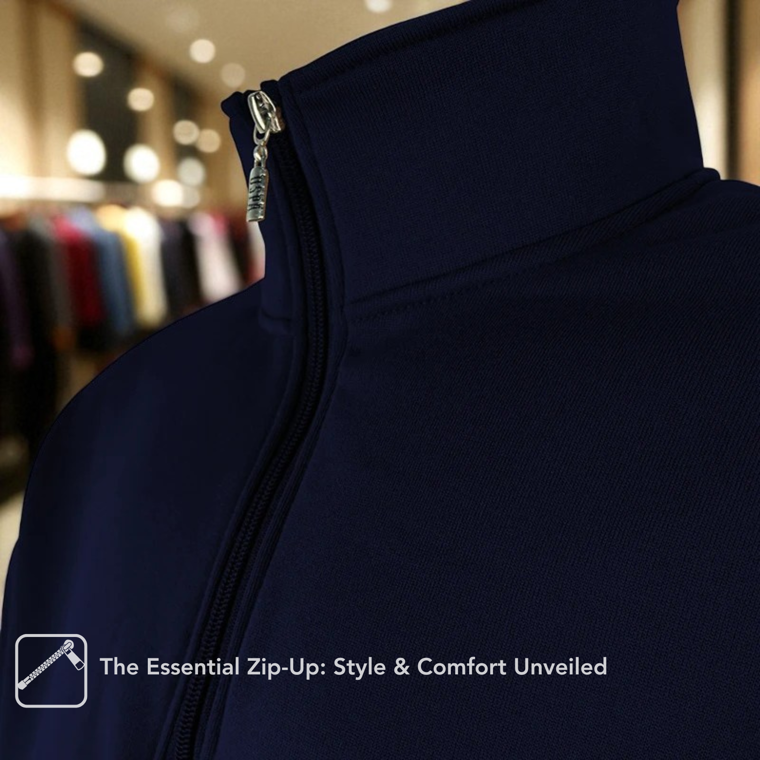 Men’s Knit Mock Neck Pullover
