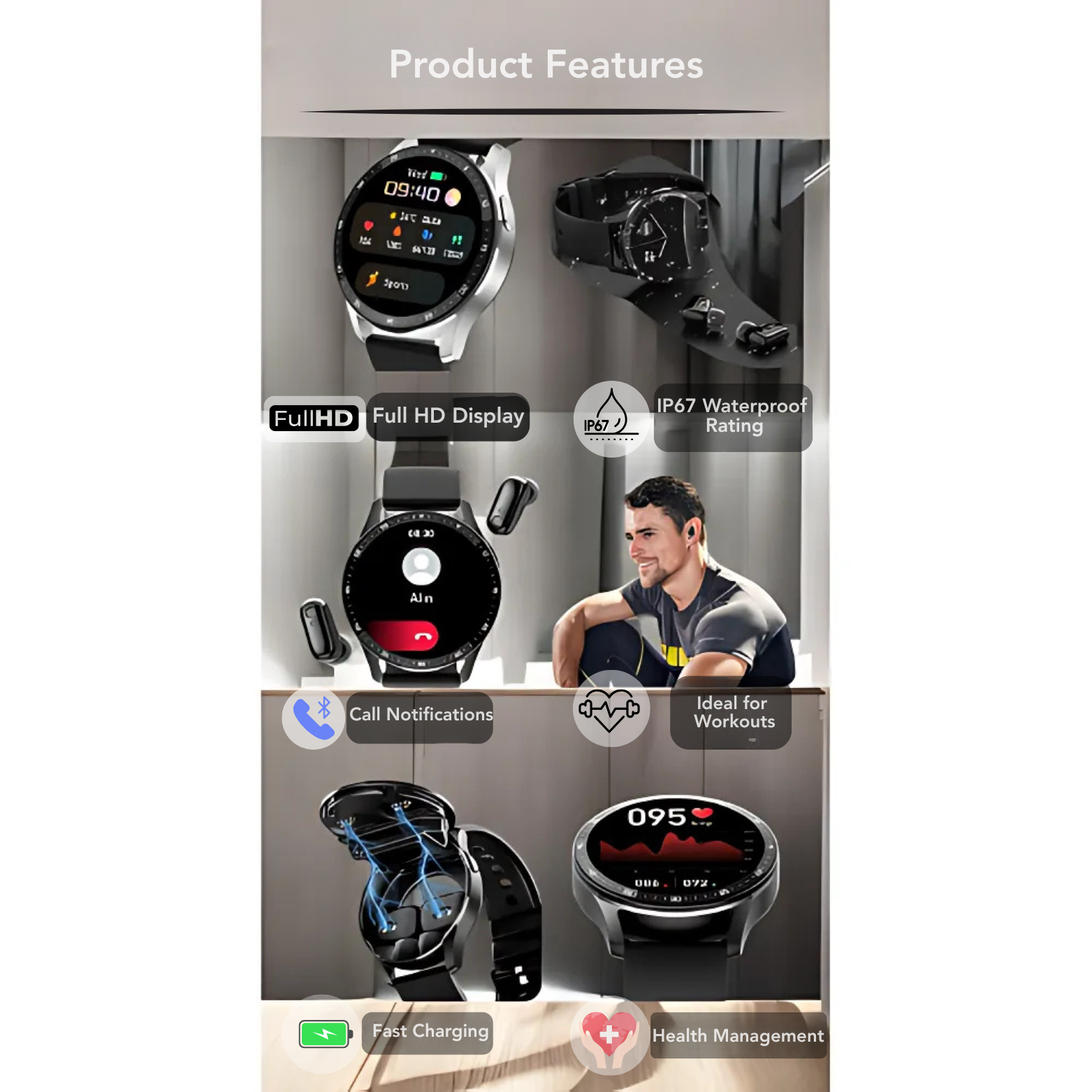 X7 Smartwatch + TWS Earphones