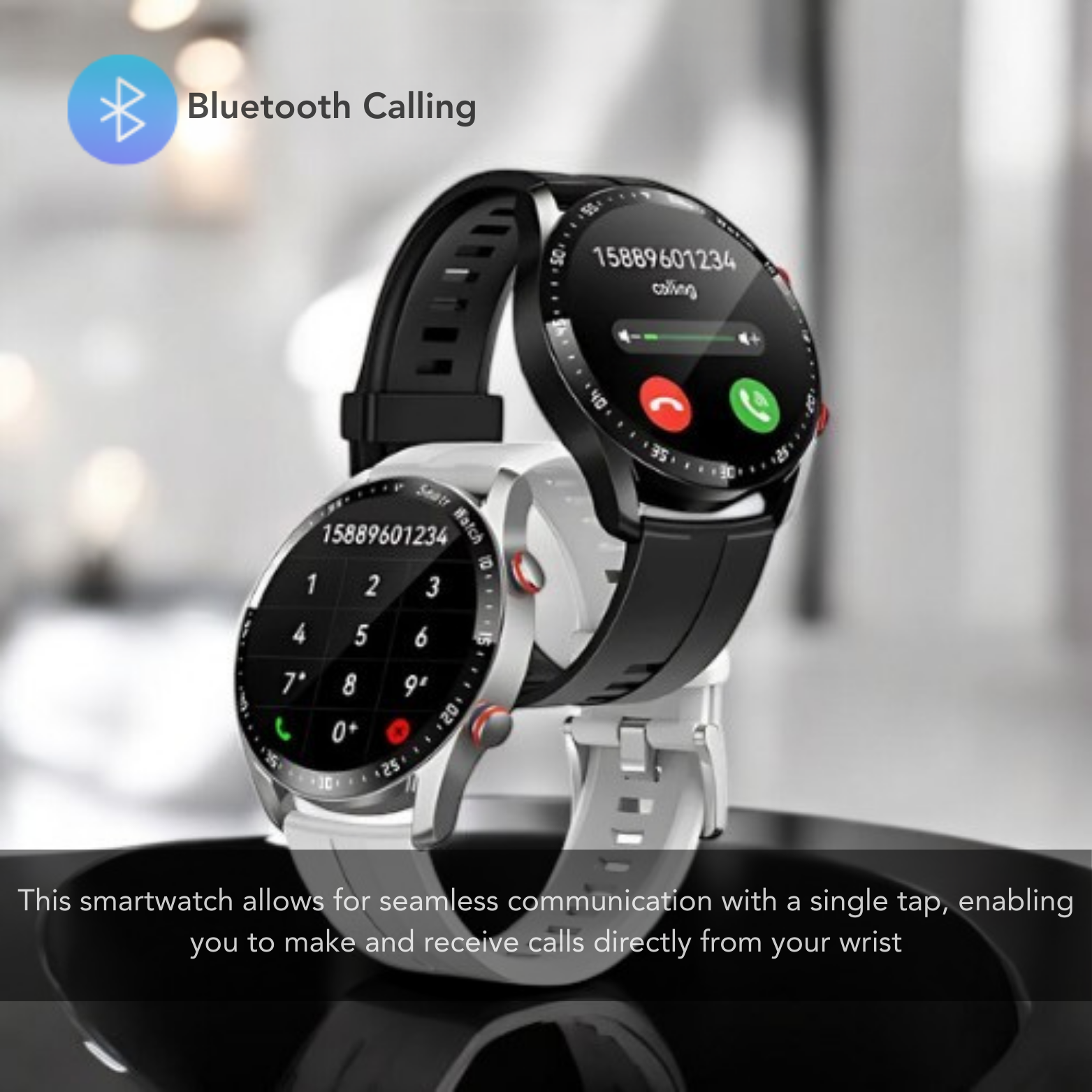 ECG Bluetooth fitness smartwatch