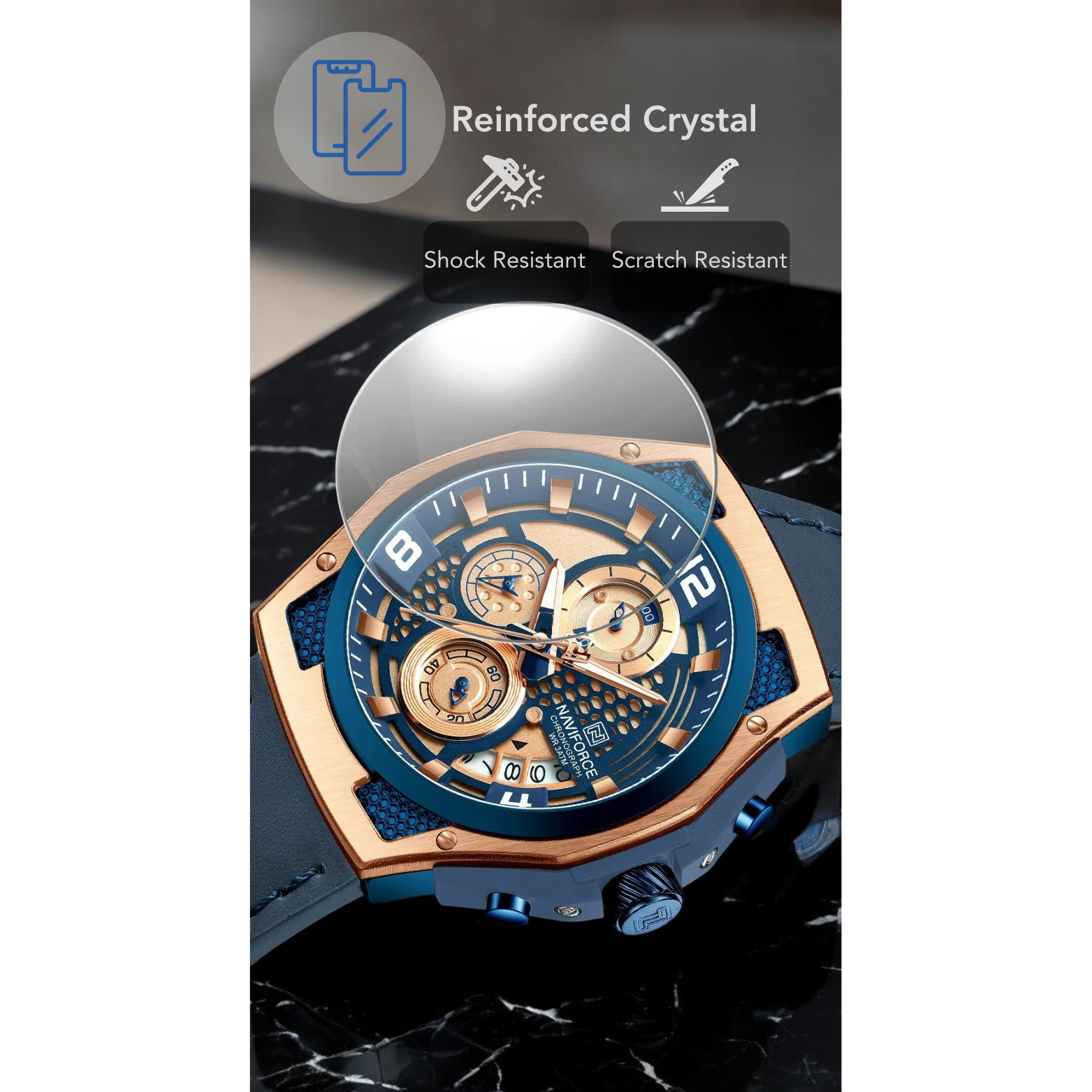 Reloj Leather Chrono