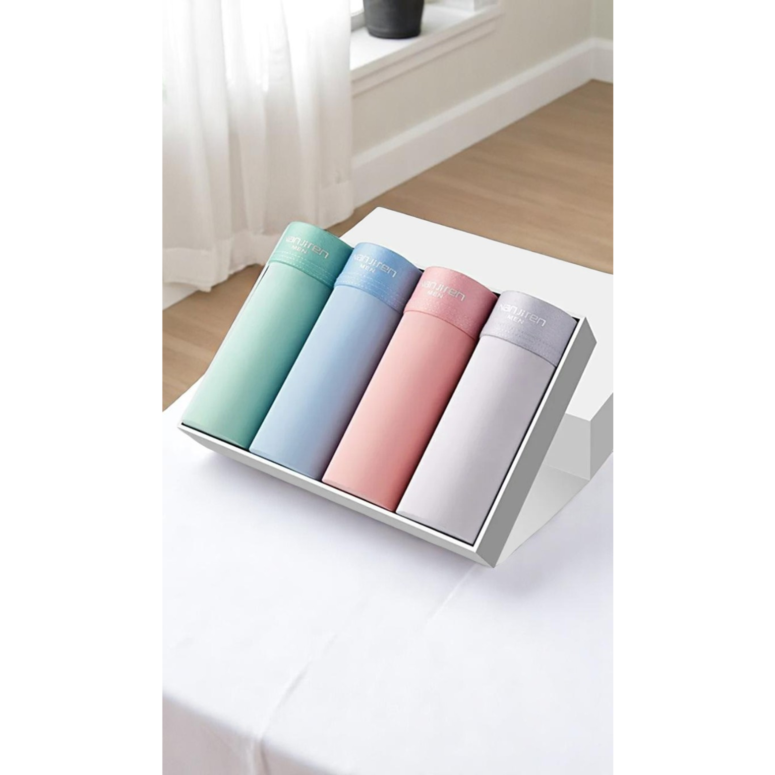 Men's Ice Silk Boxers 4pcs
