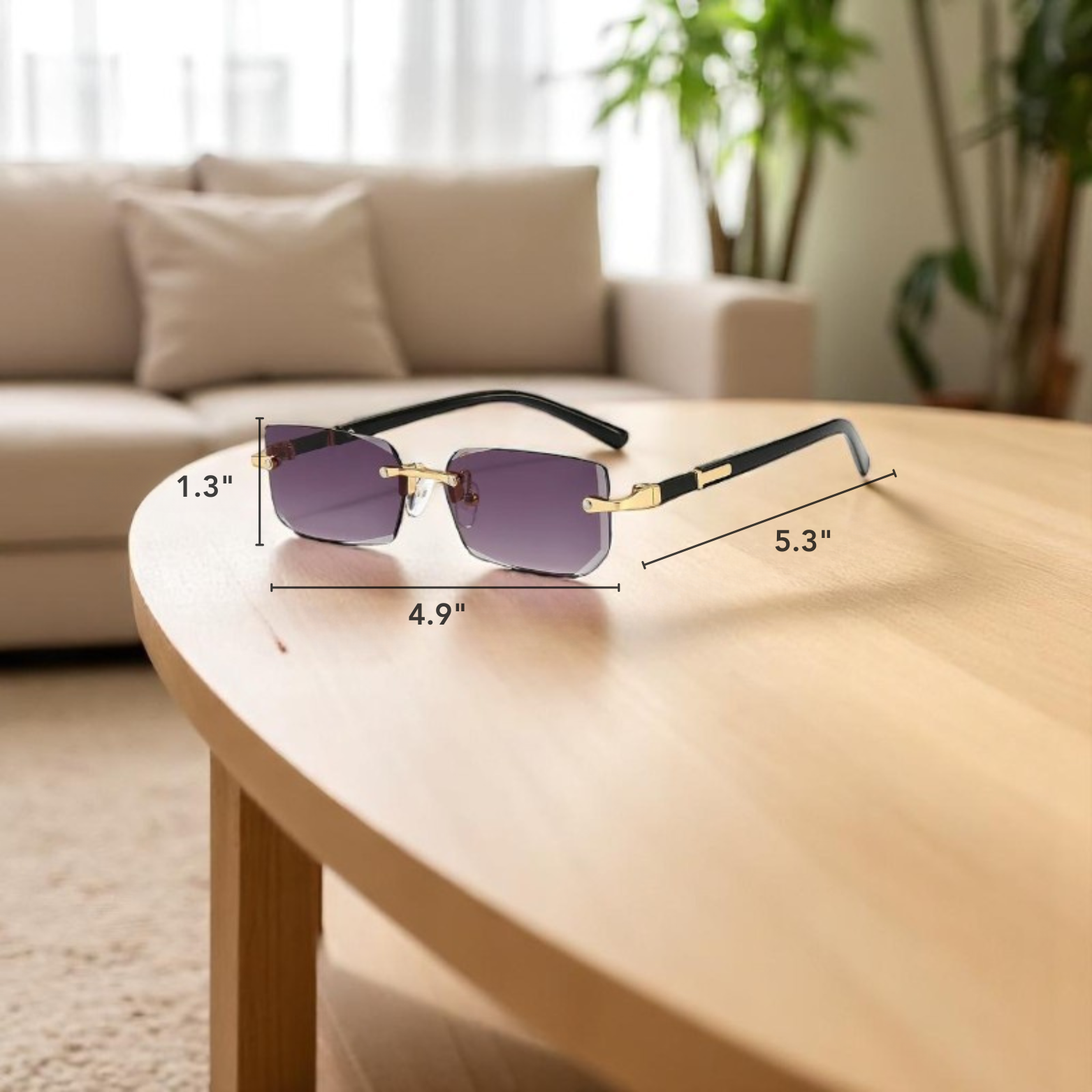 Minimalist Rimless Glasses