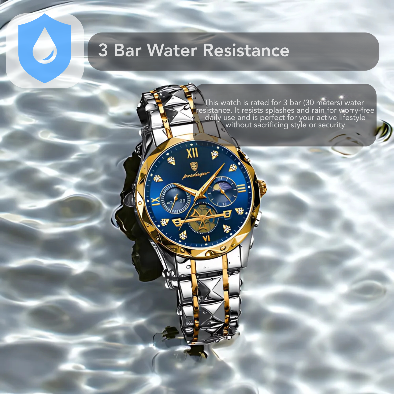 Reloj Clásico de Acero Inoxidable