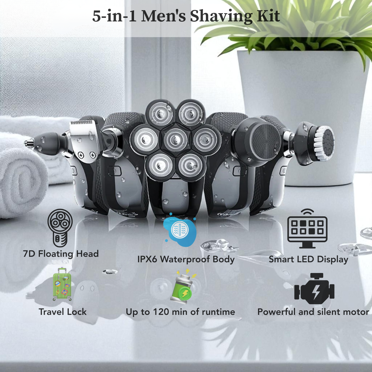 5-in-1 Electric Shaver