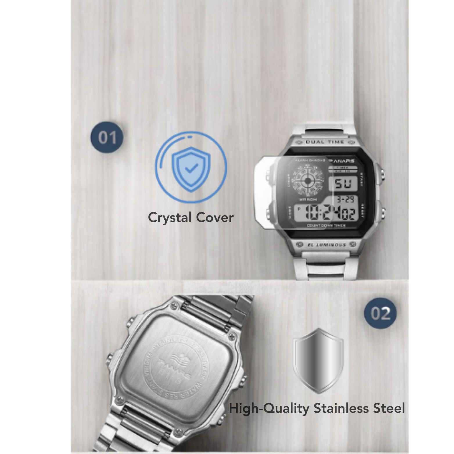 Steel Sports Watch