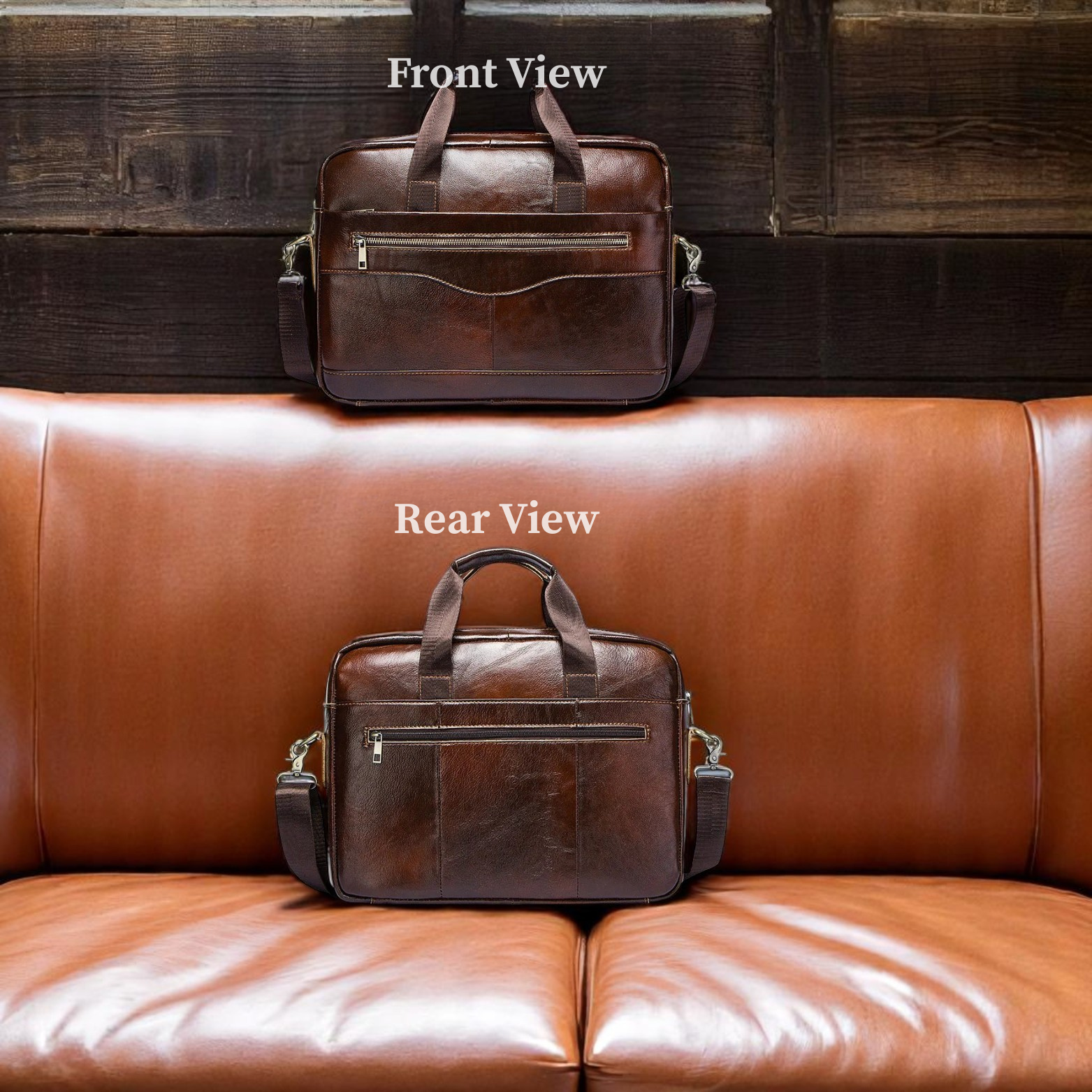Genuine Leather Executive Briefcase