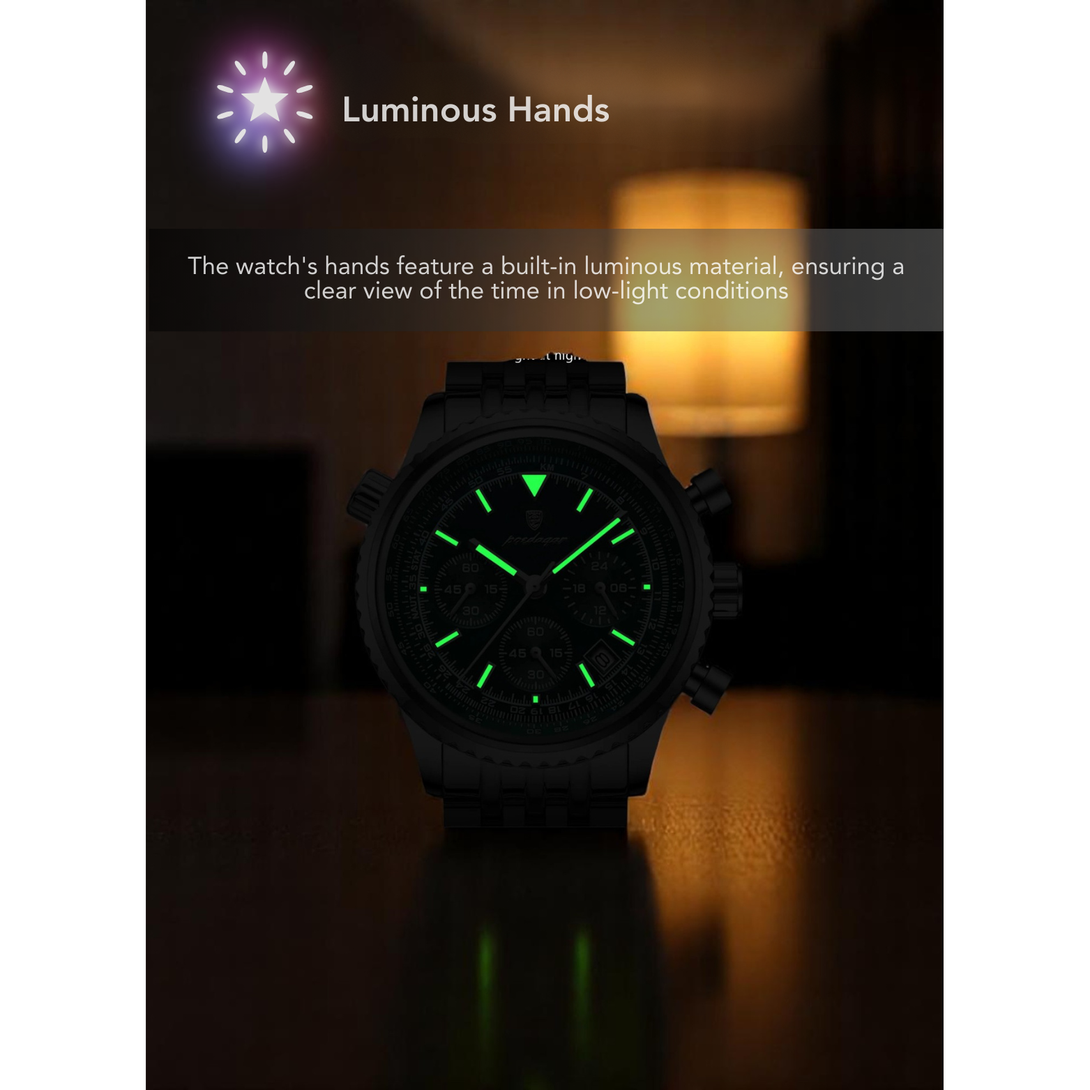 Steel military watch