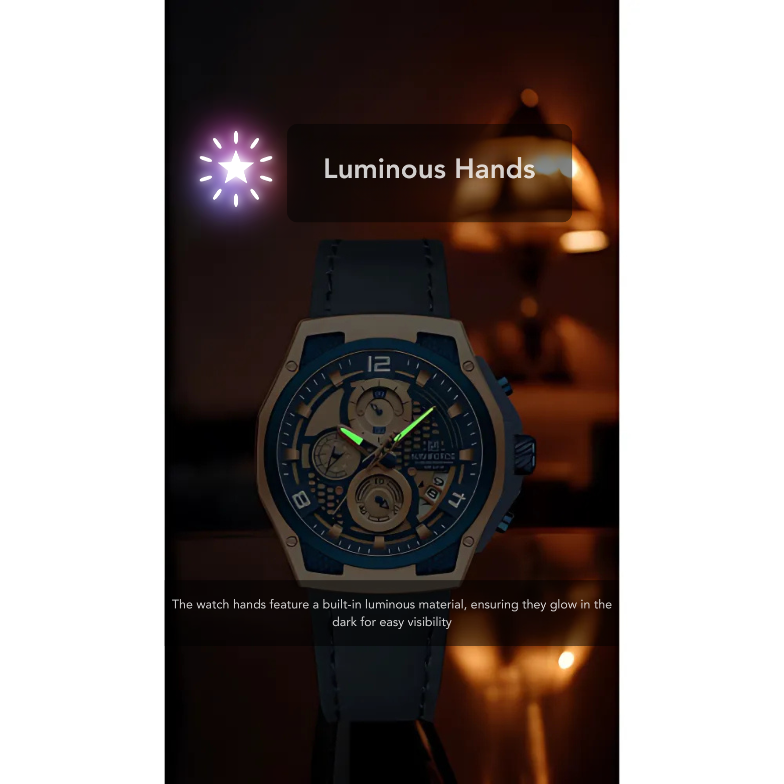 Reloj Leather Chrono