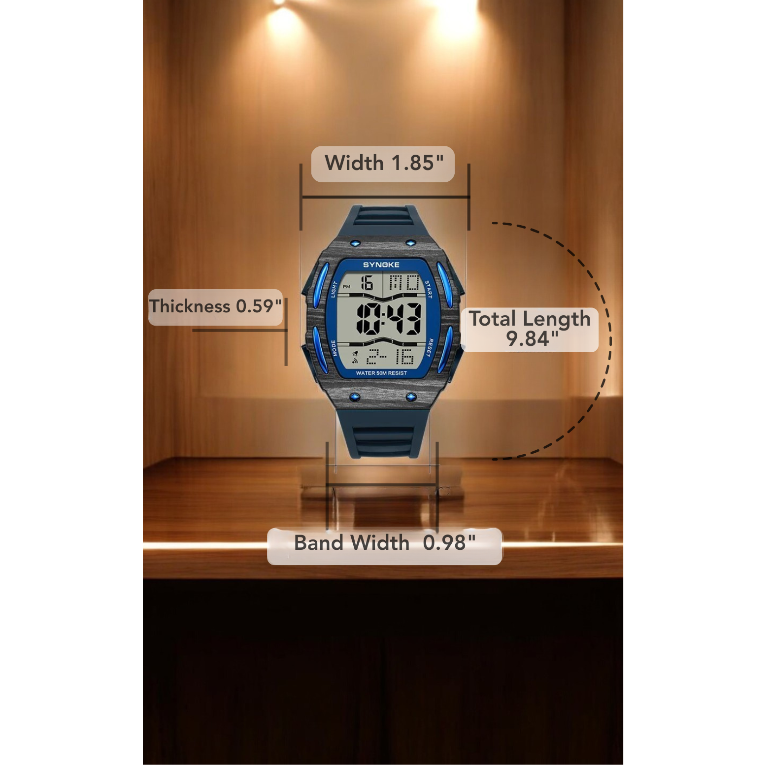 Shock and Drop Resistant Sports Watch