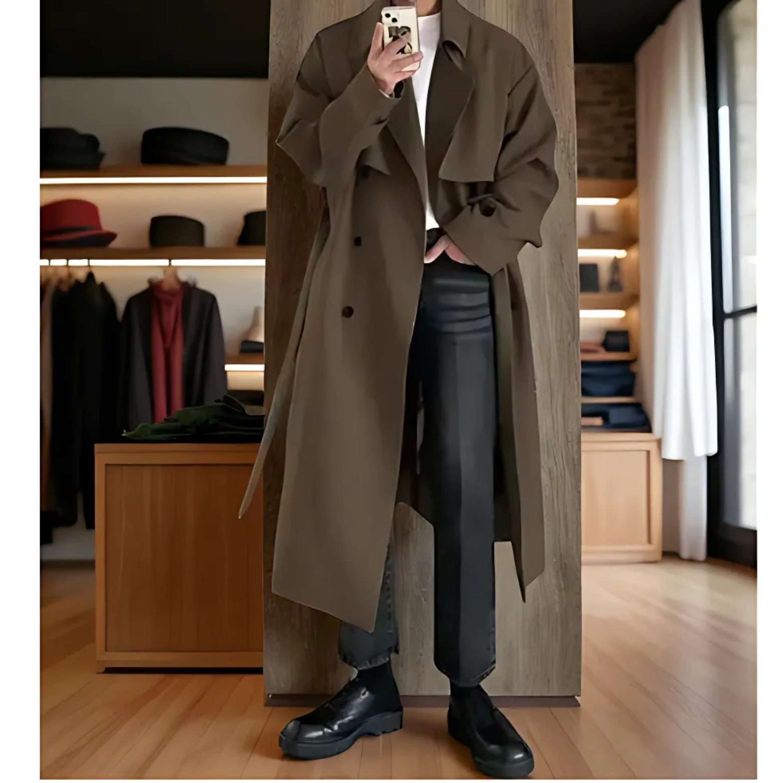 Korean Long Trench Coat