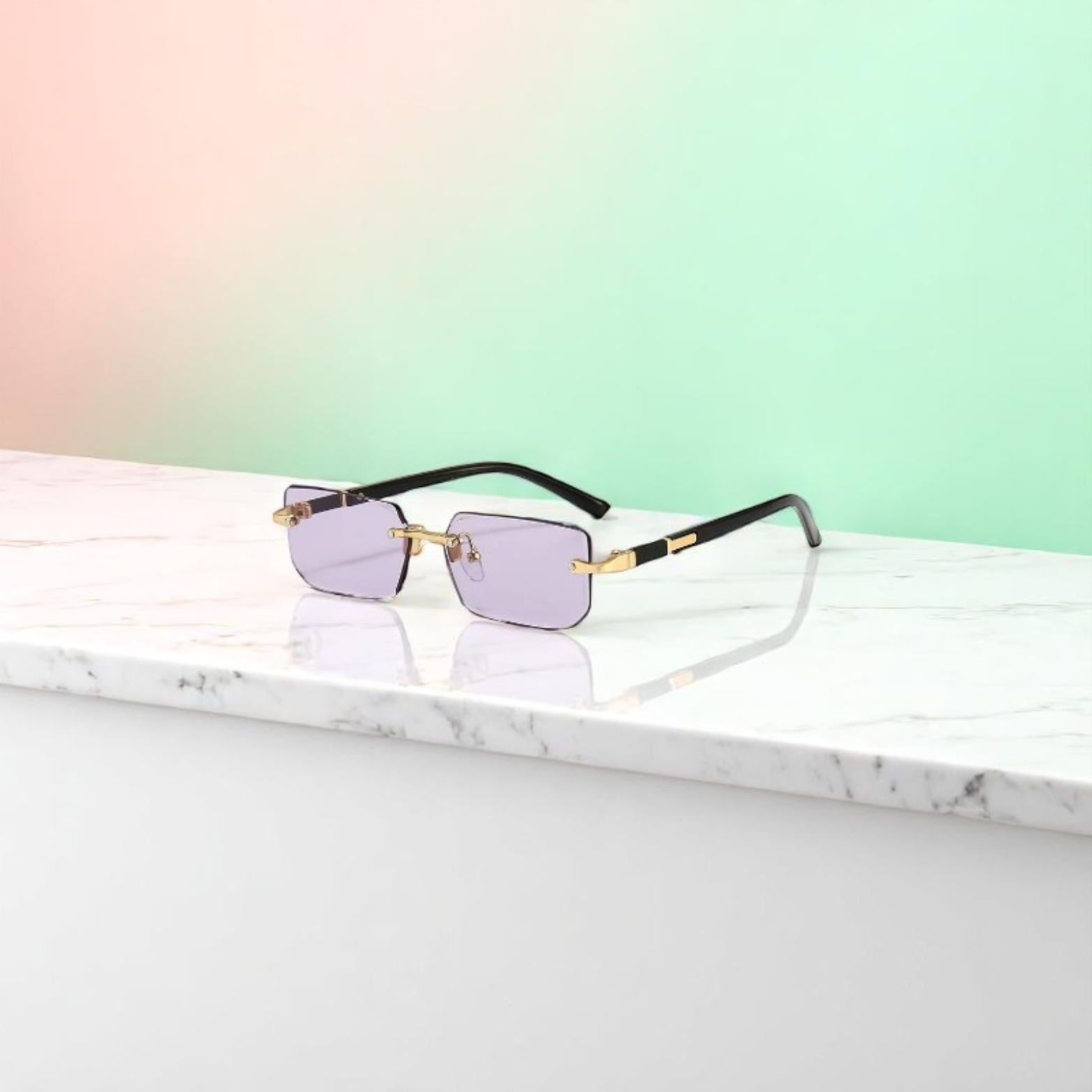 Minimalist Rimless Glasses