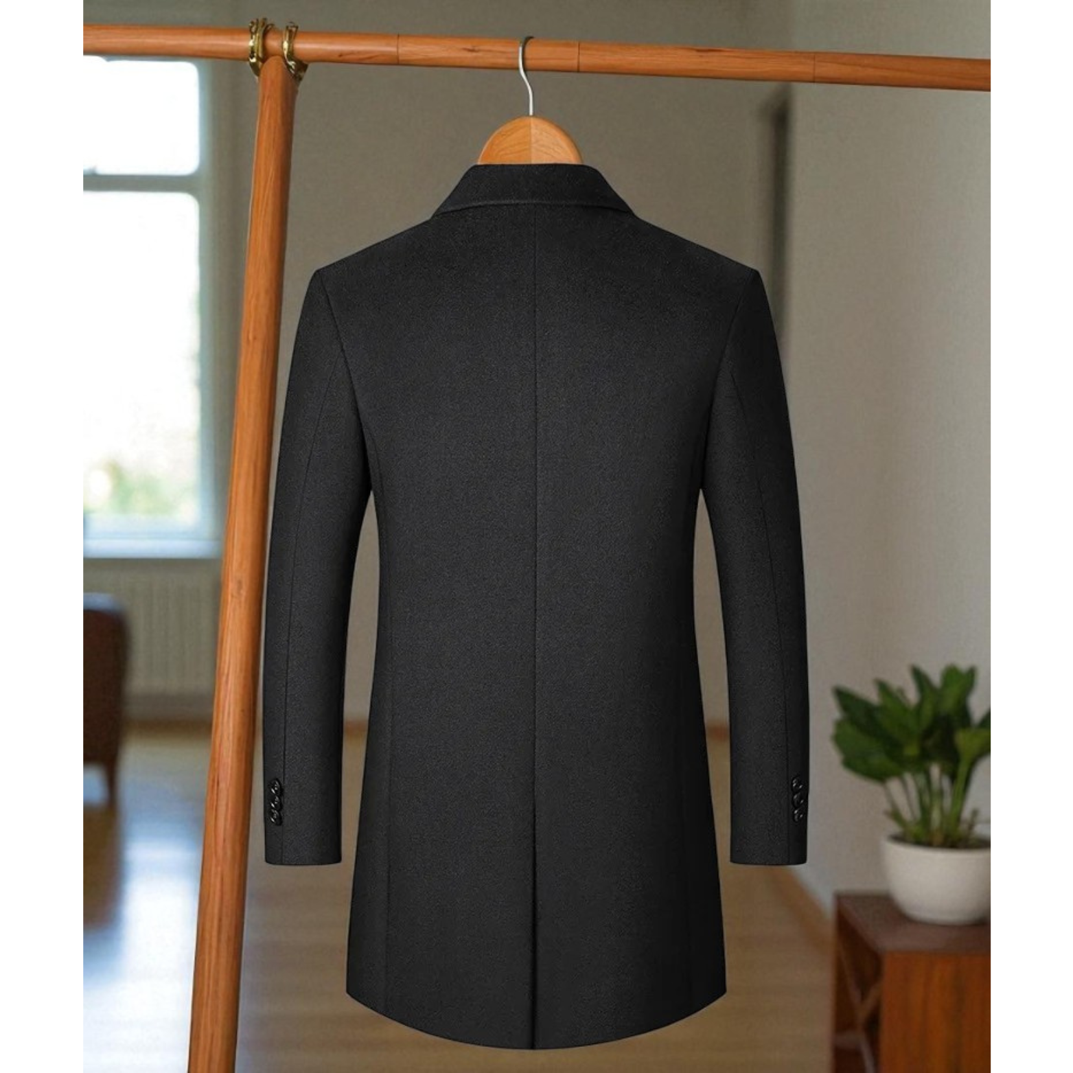 Solid Winter Trench Coat