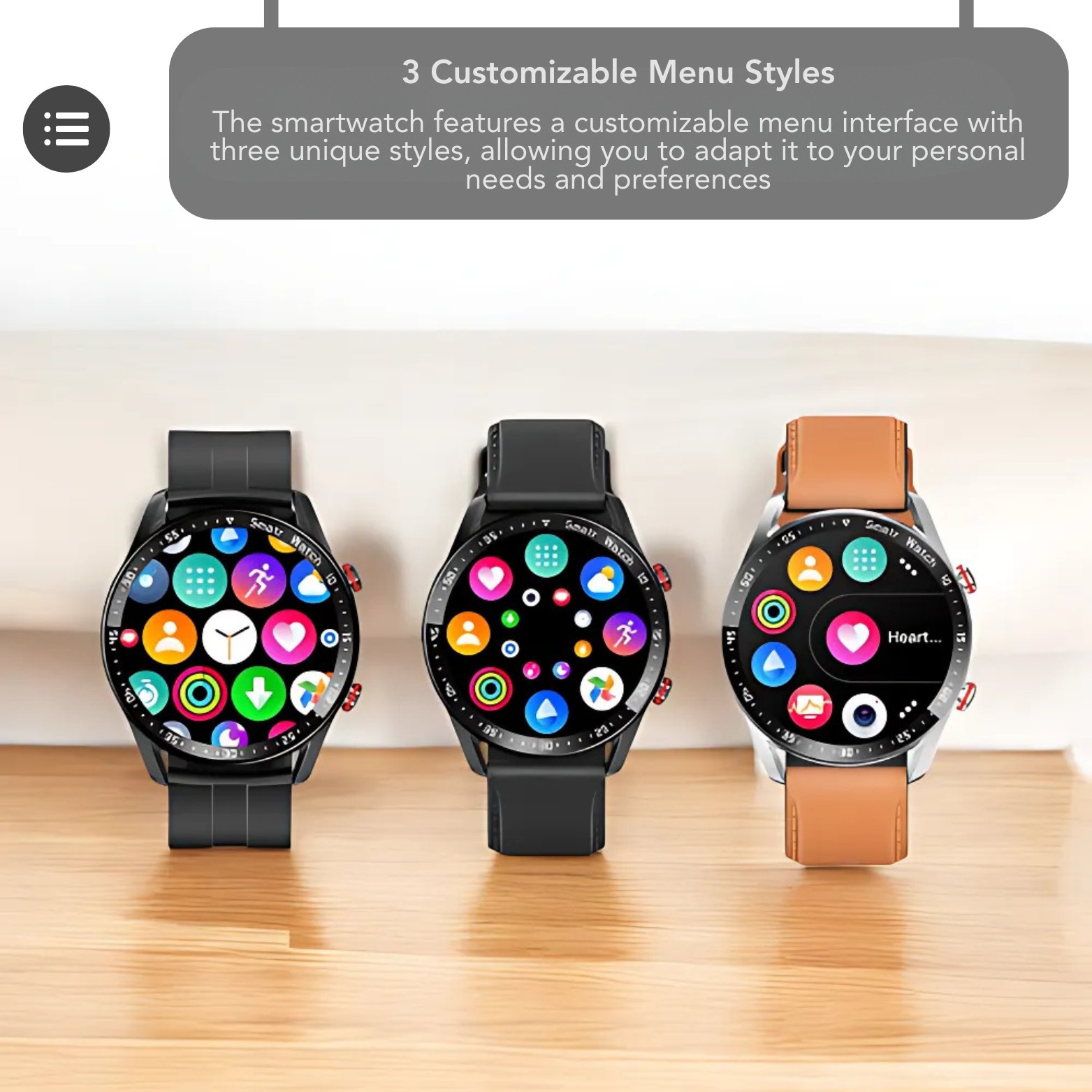 ECG Bluetooth fitness smartwatch
