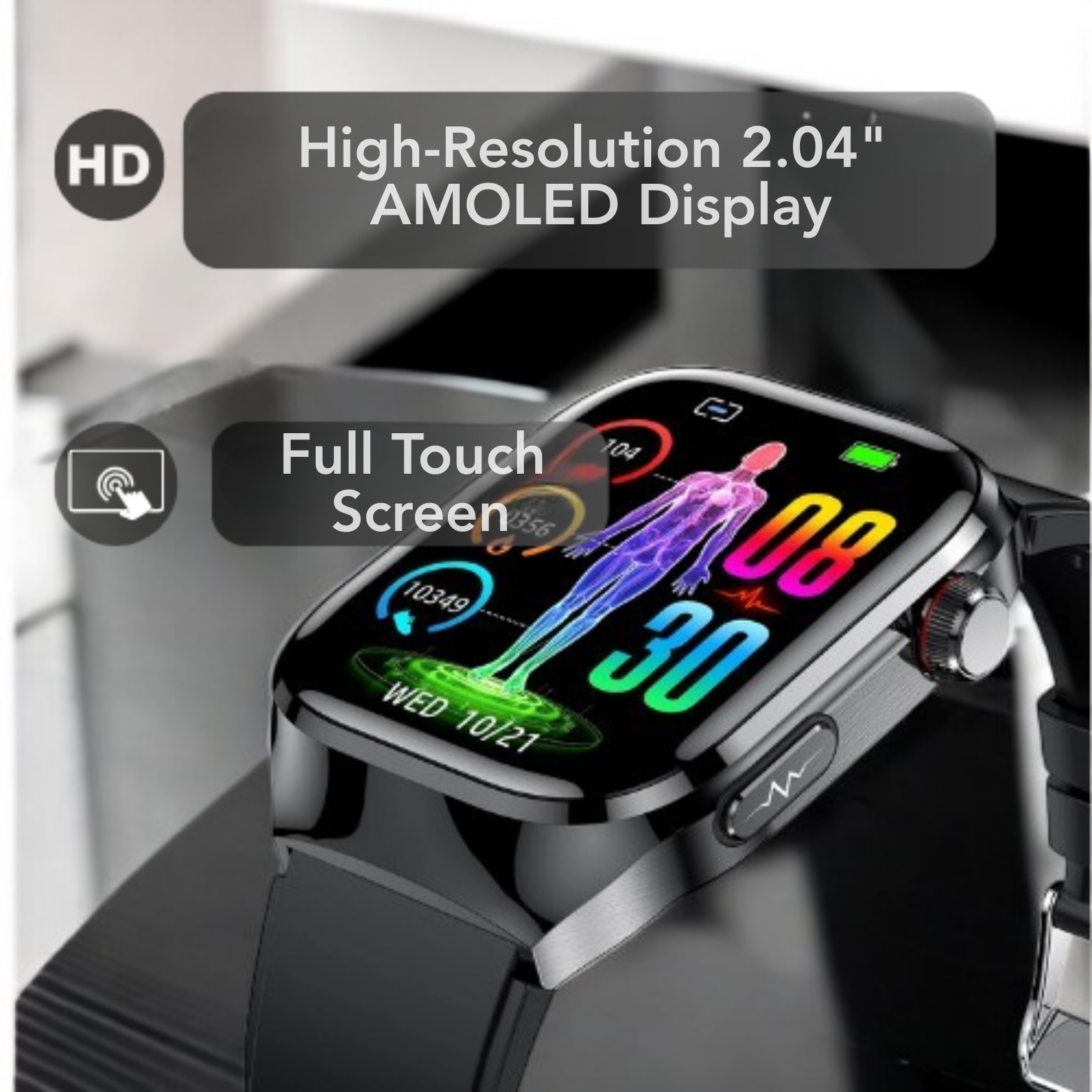 Smartwatch GUHUAVMI ECG + PPG