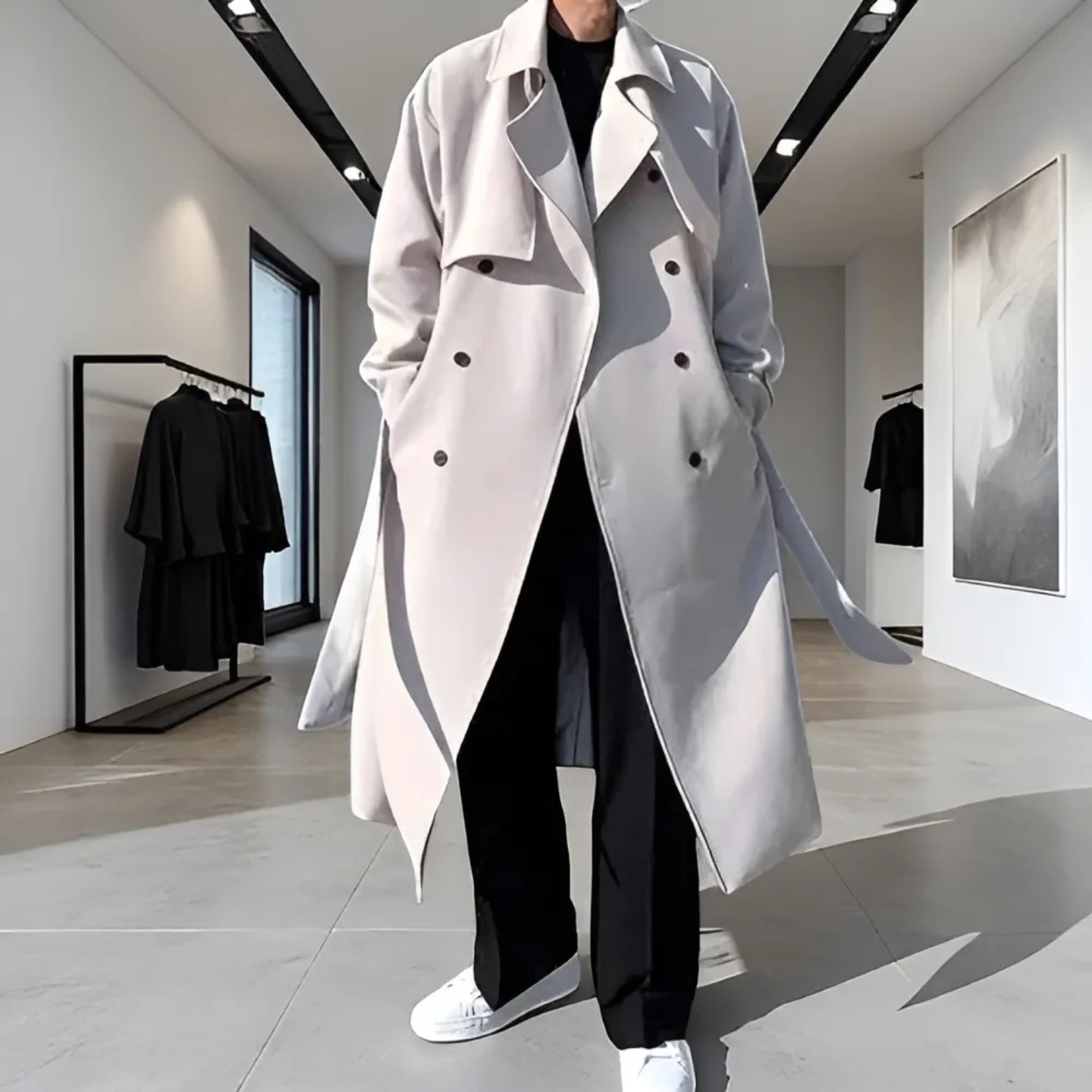 Korean Long Trench Coat