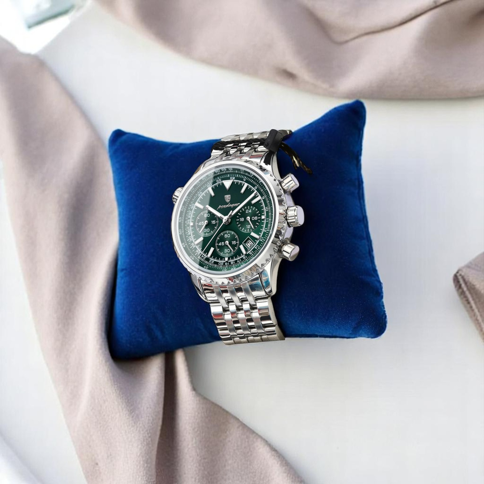Steel military watch