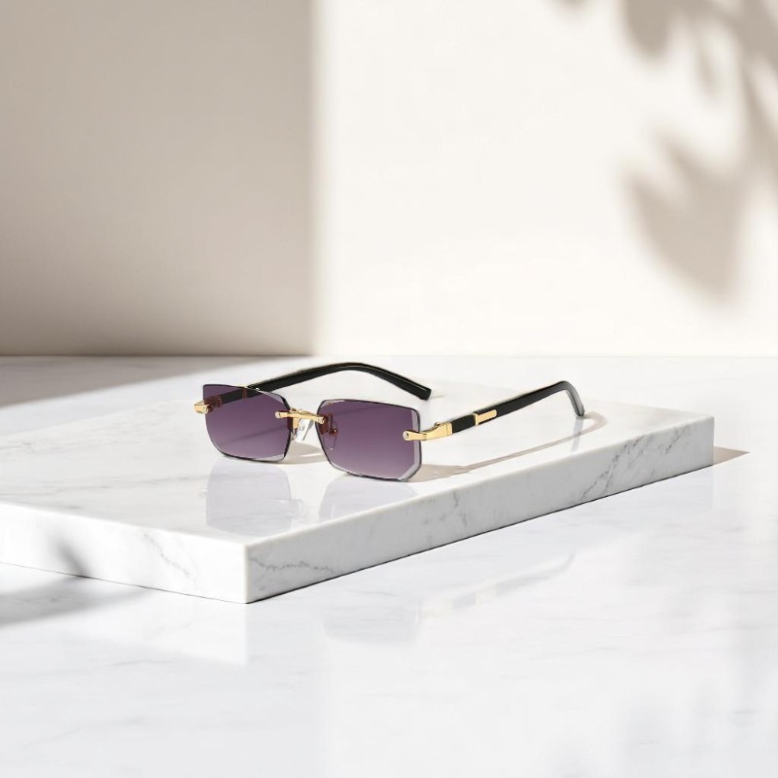 Minimalist Rimless Glasses