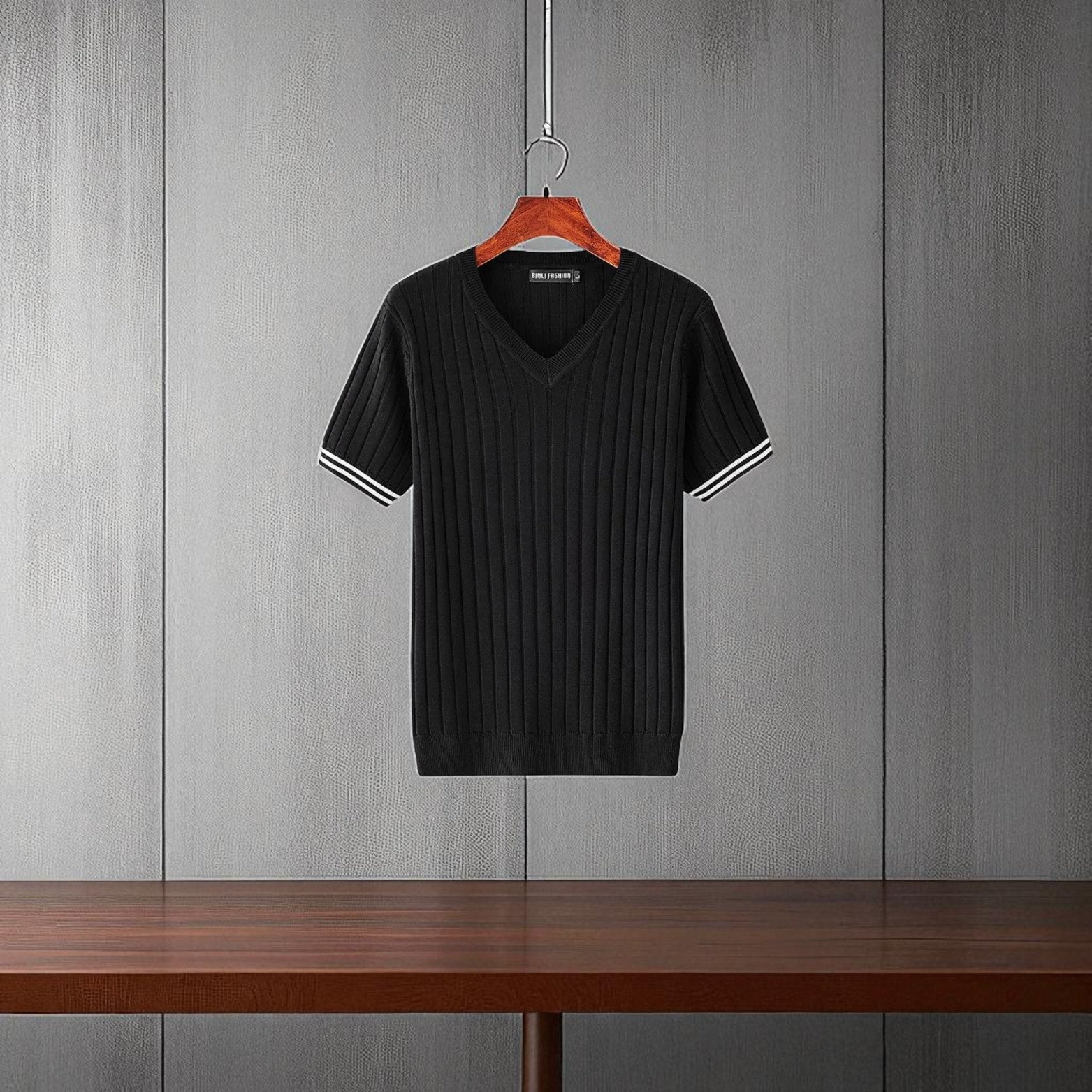 Geometric Cotton T-Shirt Sweater