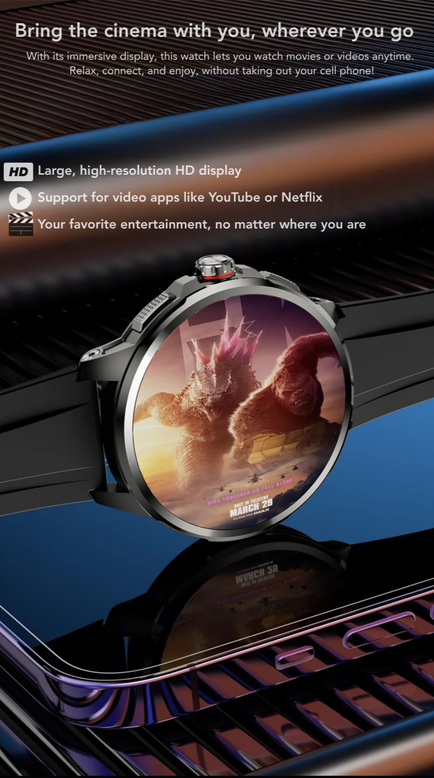 5G AMOLED Smartwatch with Camera