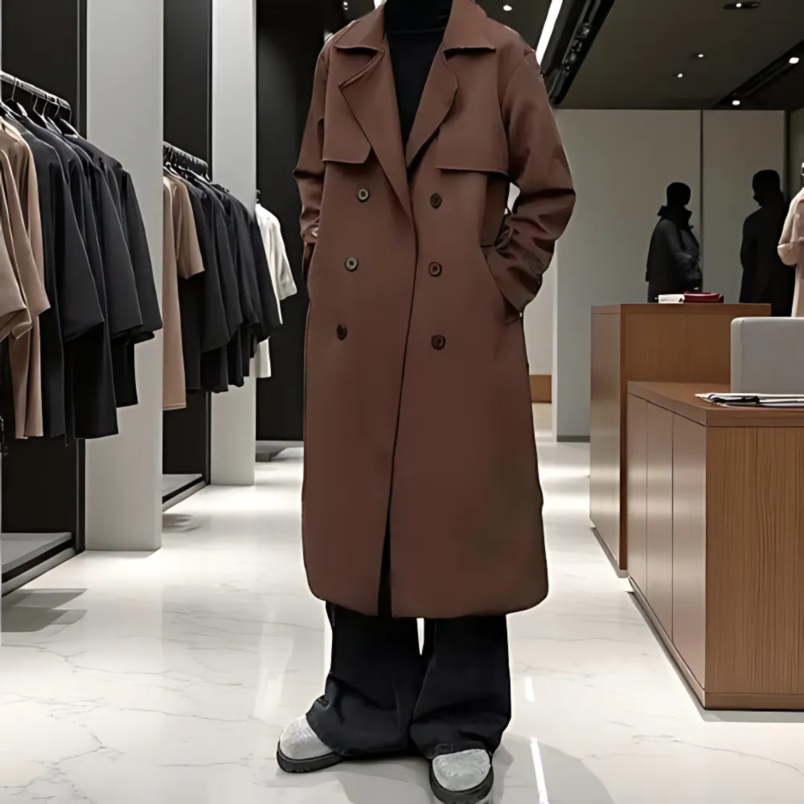 Korean Long Trench Coat