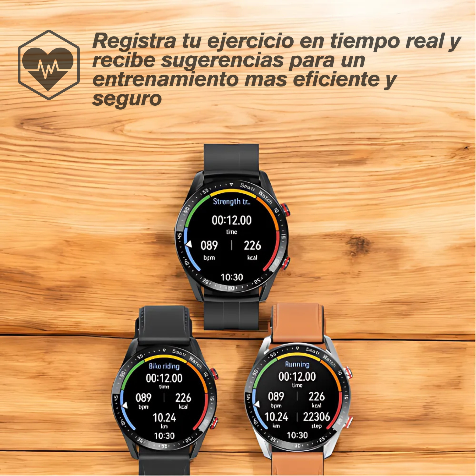 Reloj inteligente ECG Bluetooth fitness
