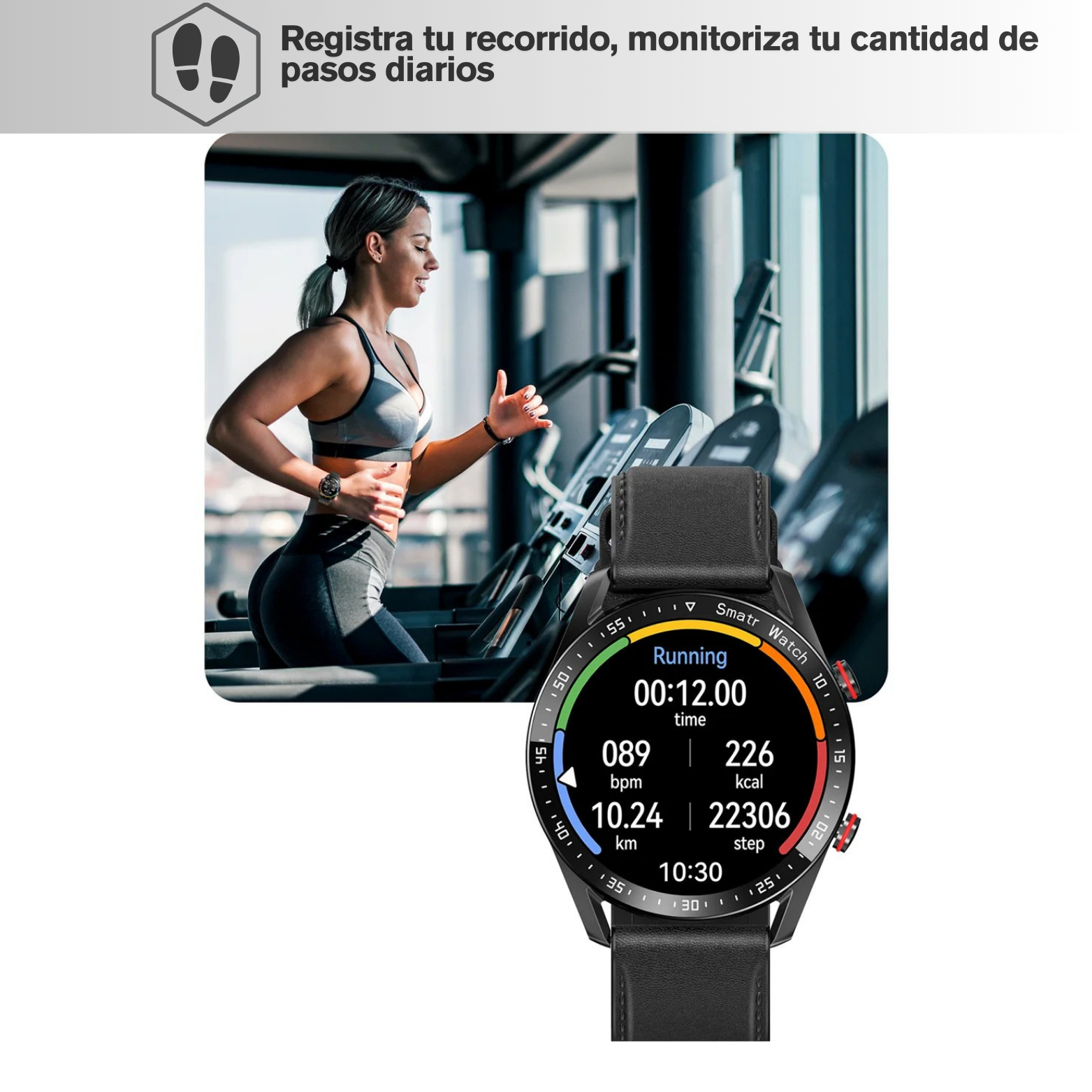 Reloj inteligente ECG Bluetooth fitness