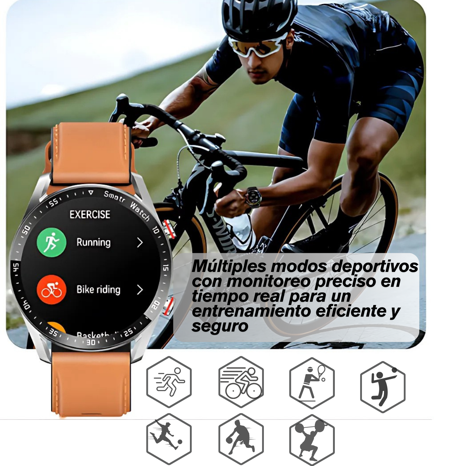 Reloj inteligente ECG Bluetooth fitness