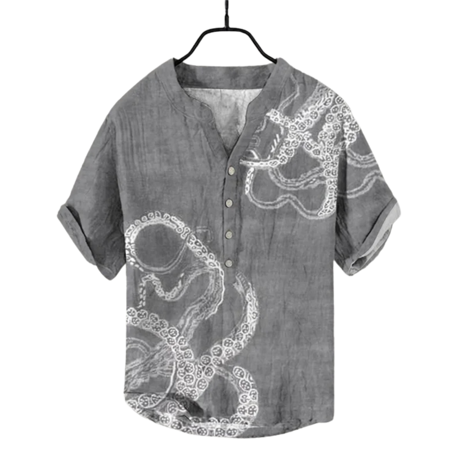Linen Shirt with 3D Print 2025