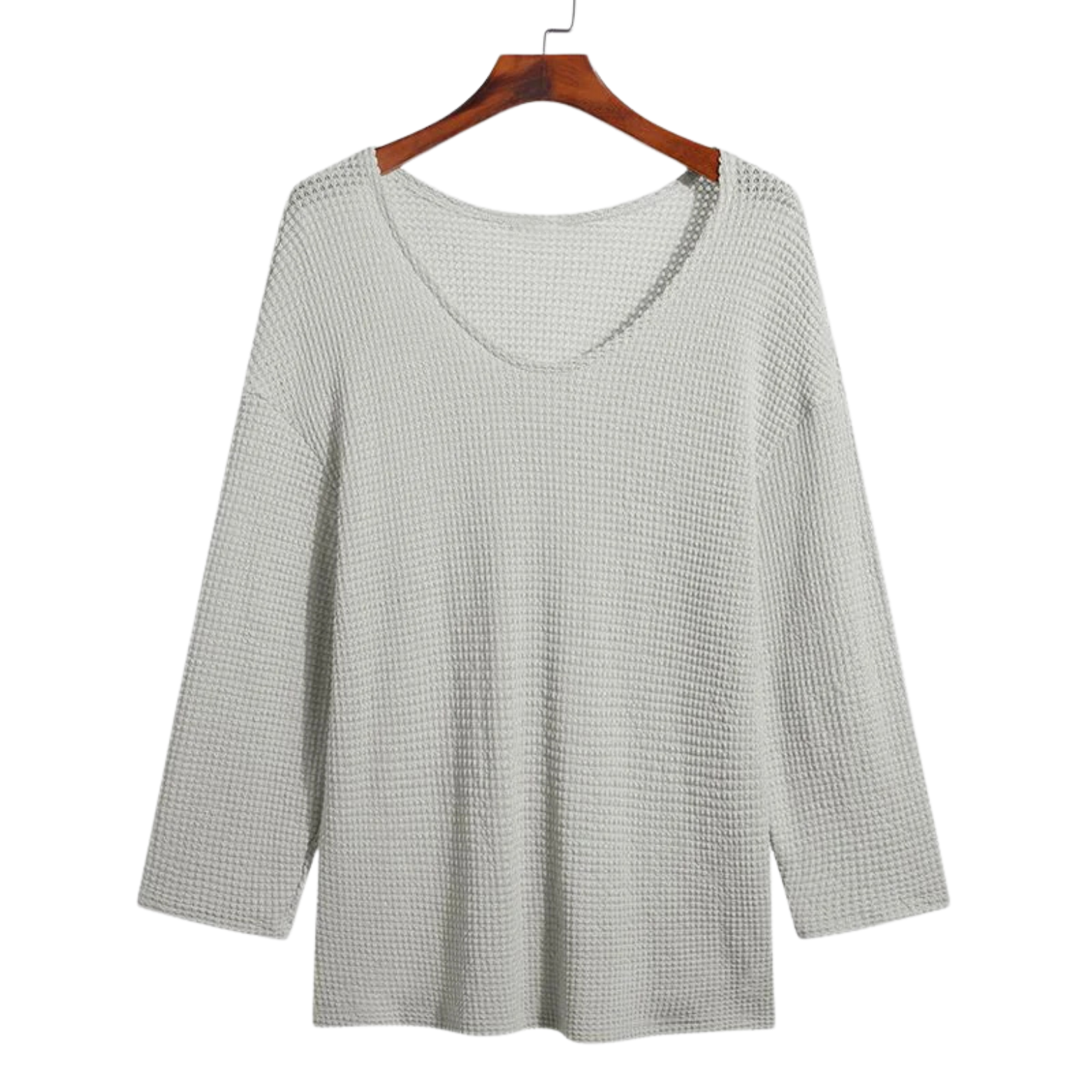 V-Neck Knitted T-Shirt