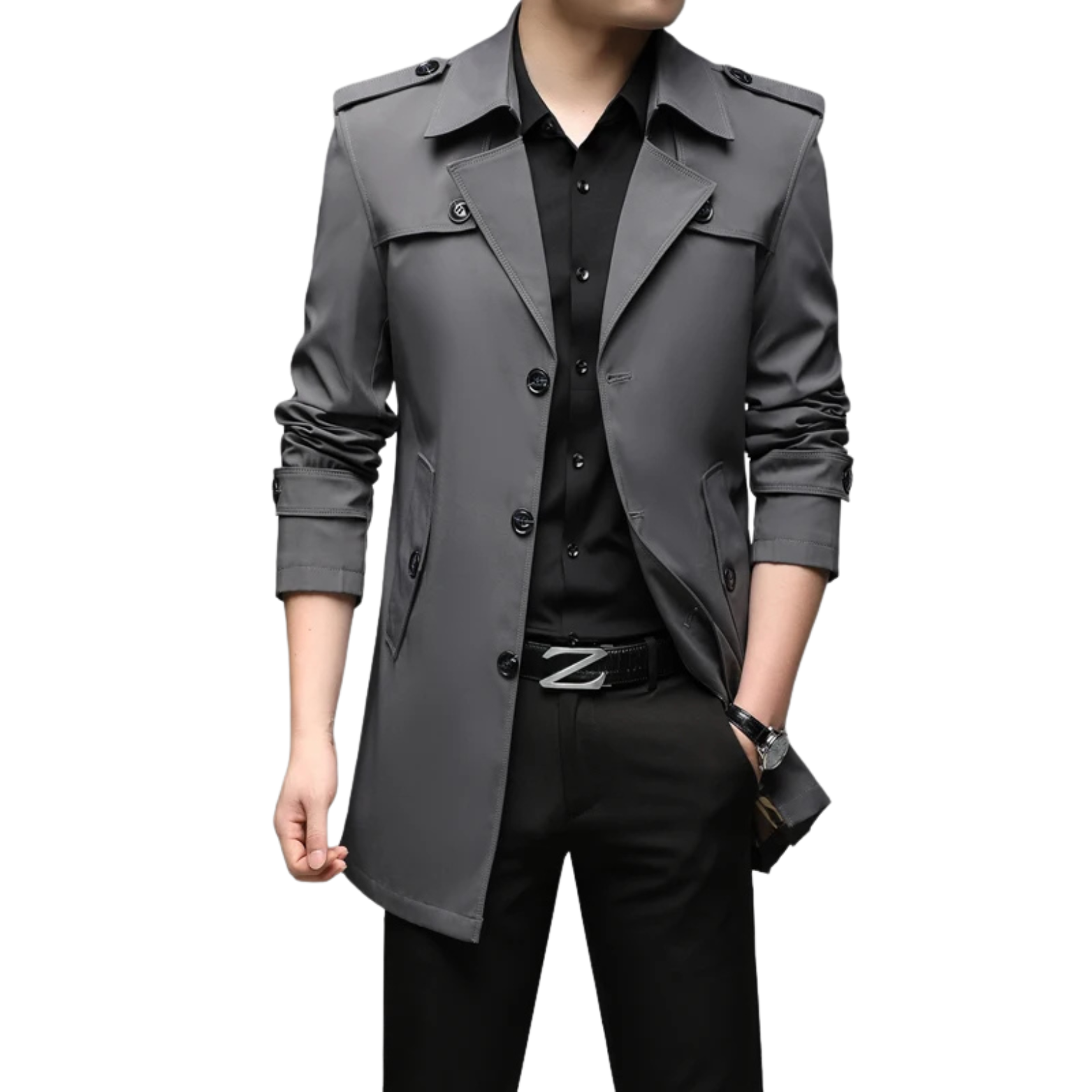 Men's Trench Coat English Style 2025