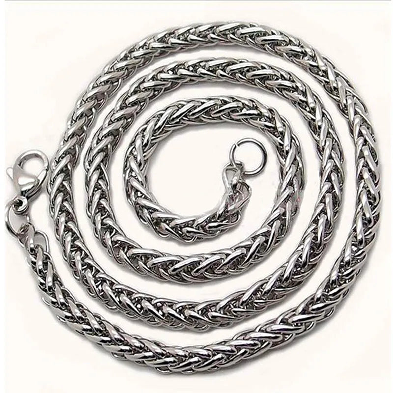 Men's Titan Twist Stainless Steel Chain Necklace
