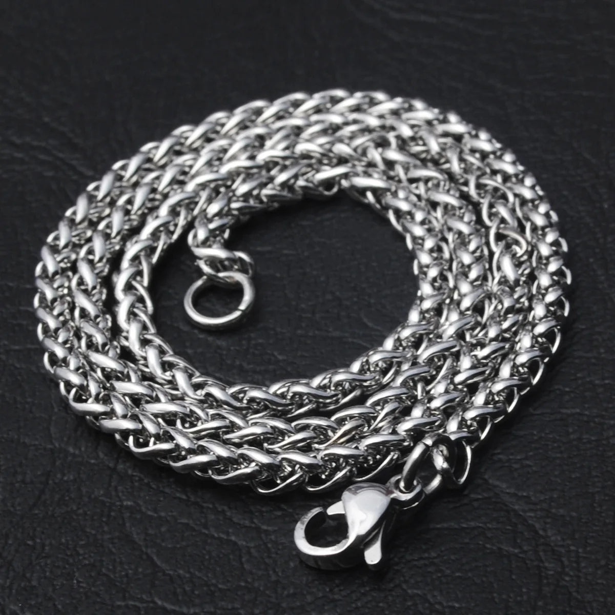 Men's Titan Twist Stainless Steel Chain Necklace