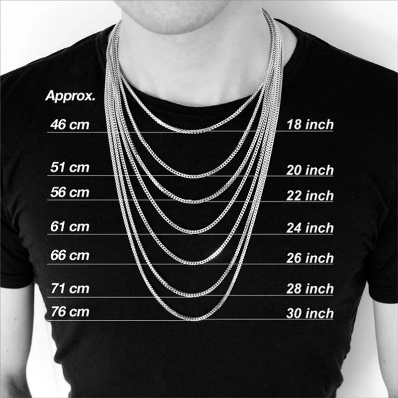 Unisex Steel Cuban Chain