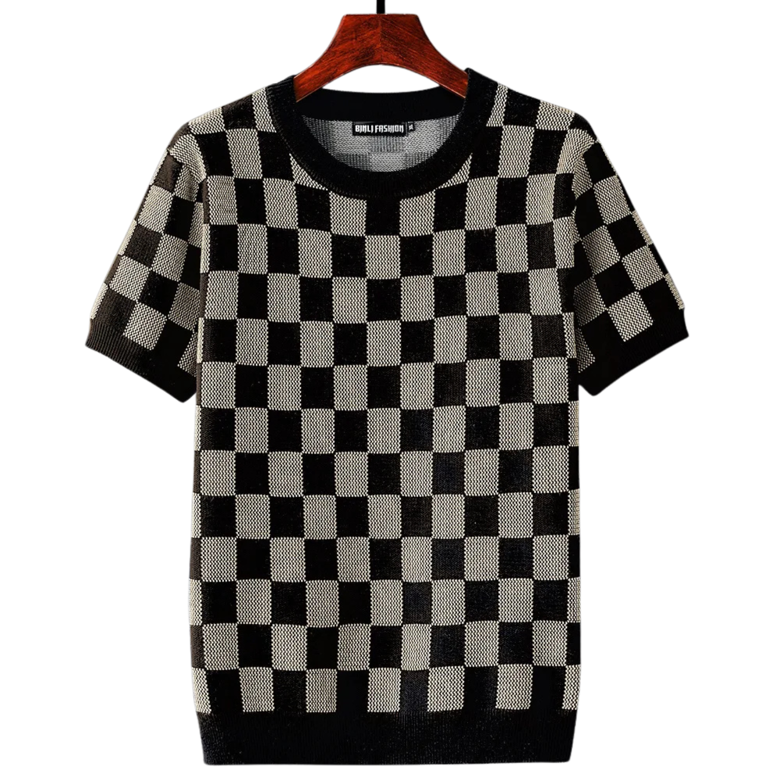 Geometric Cotton T-Shirt Sweater