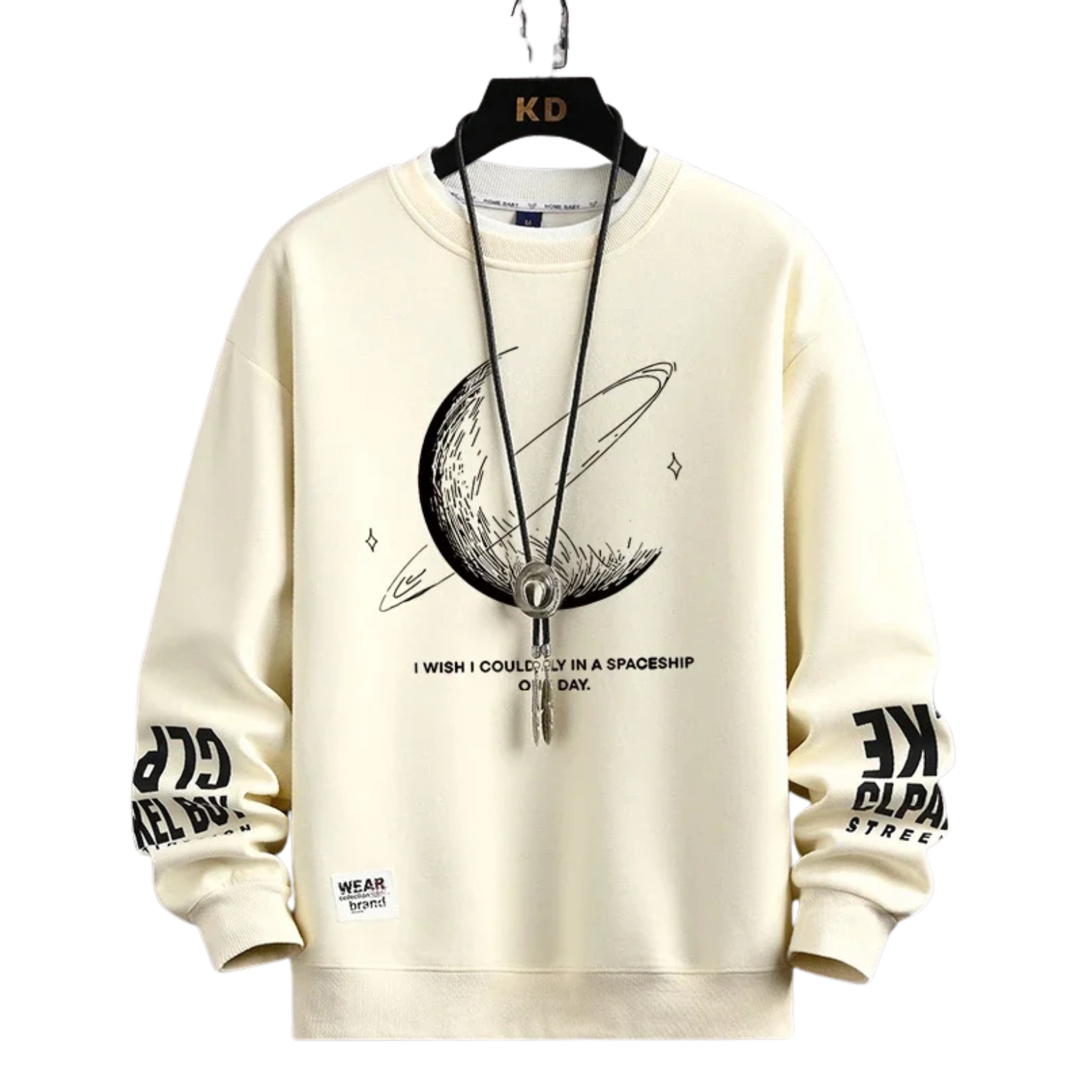 Moon Print Men’s Sweatshirt