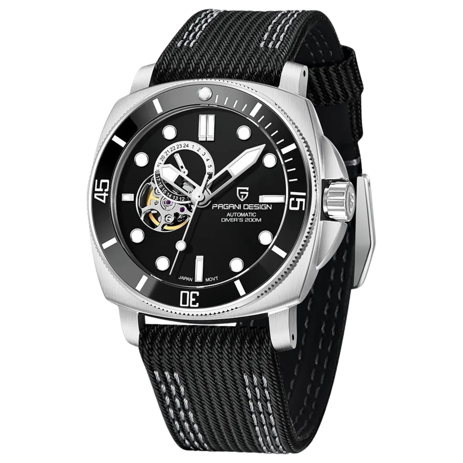Men's 20 Bar Mechanical Sports Watch