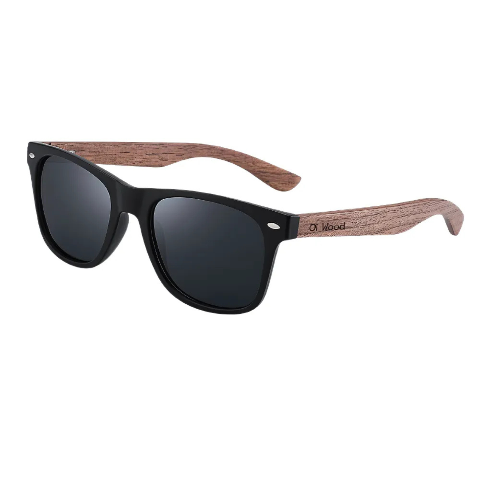 Oi Men's Polarized Wooden Glasses