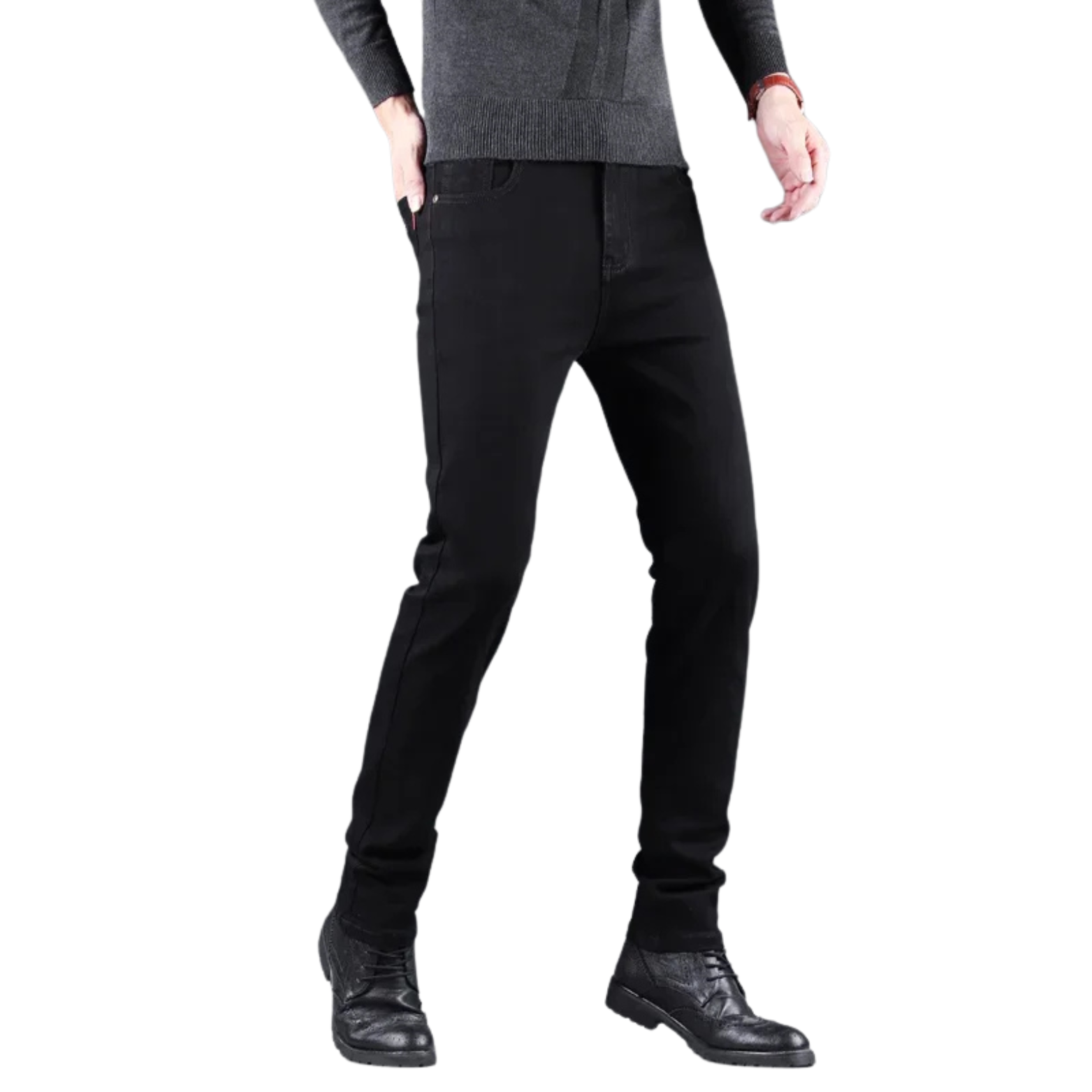 Black Slim Fit Denim Jeans