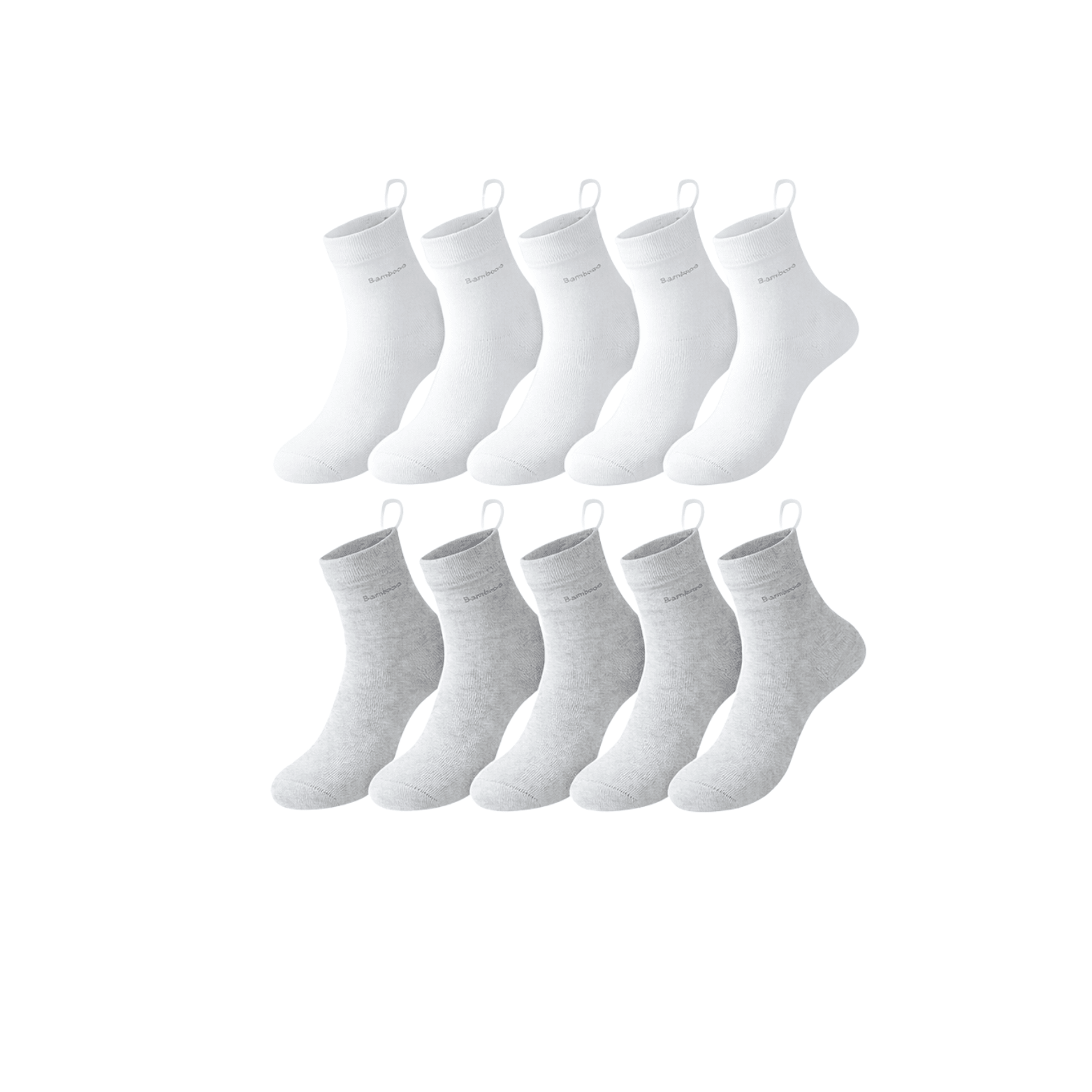 Men’s Bamboo Fiber Socks 10 - Pack – Breathable Comfort | The Crew - The Crew