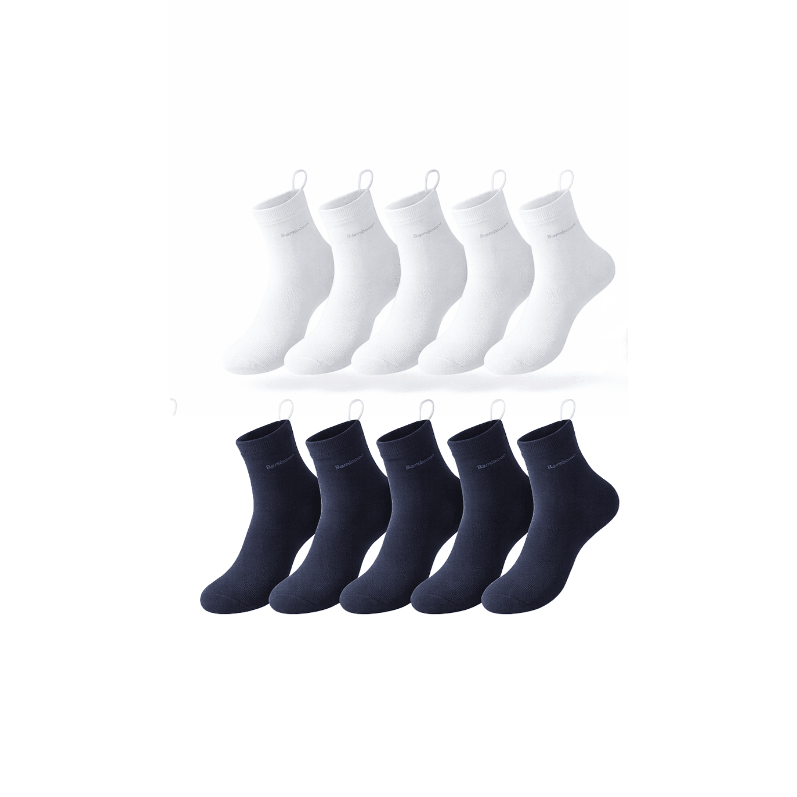 Men’s Bamboo Fiber Socks 10 - Pack – Breathable Comfort | The Crew - The Crew
