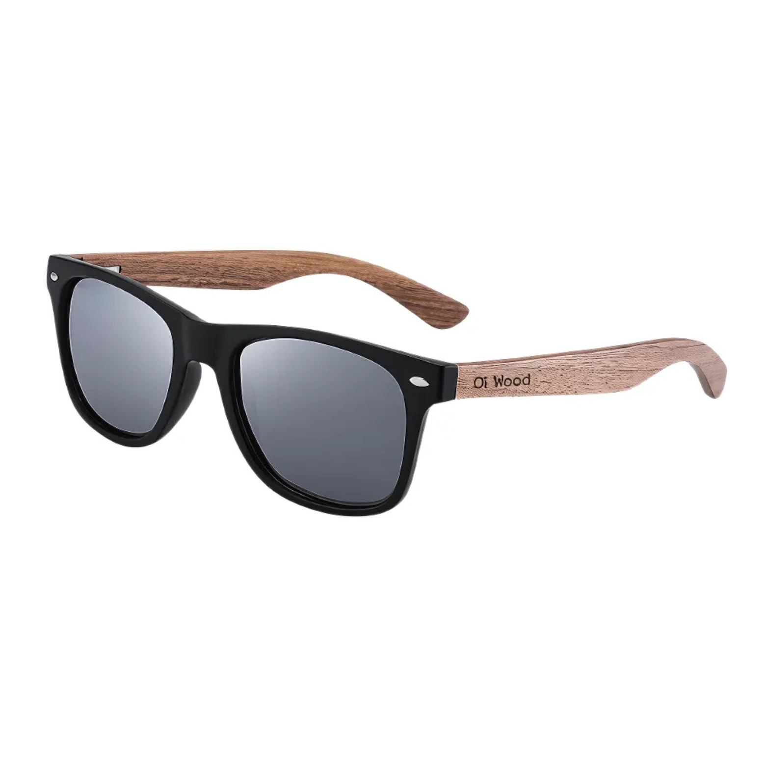 Oi Men's Polarized Wooden Glasses