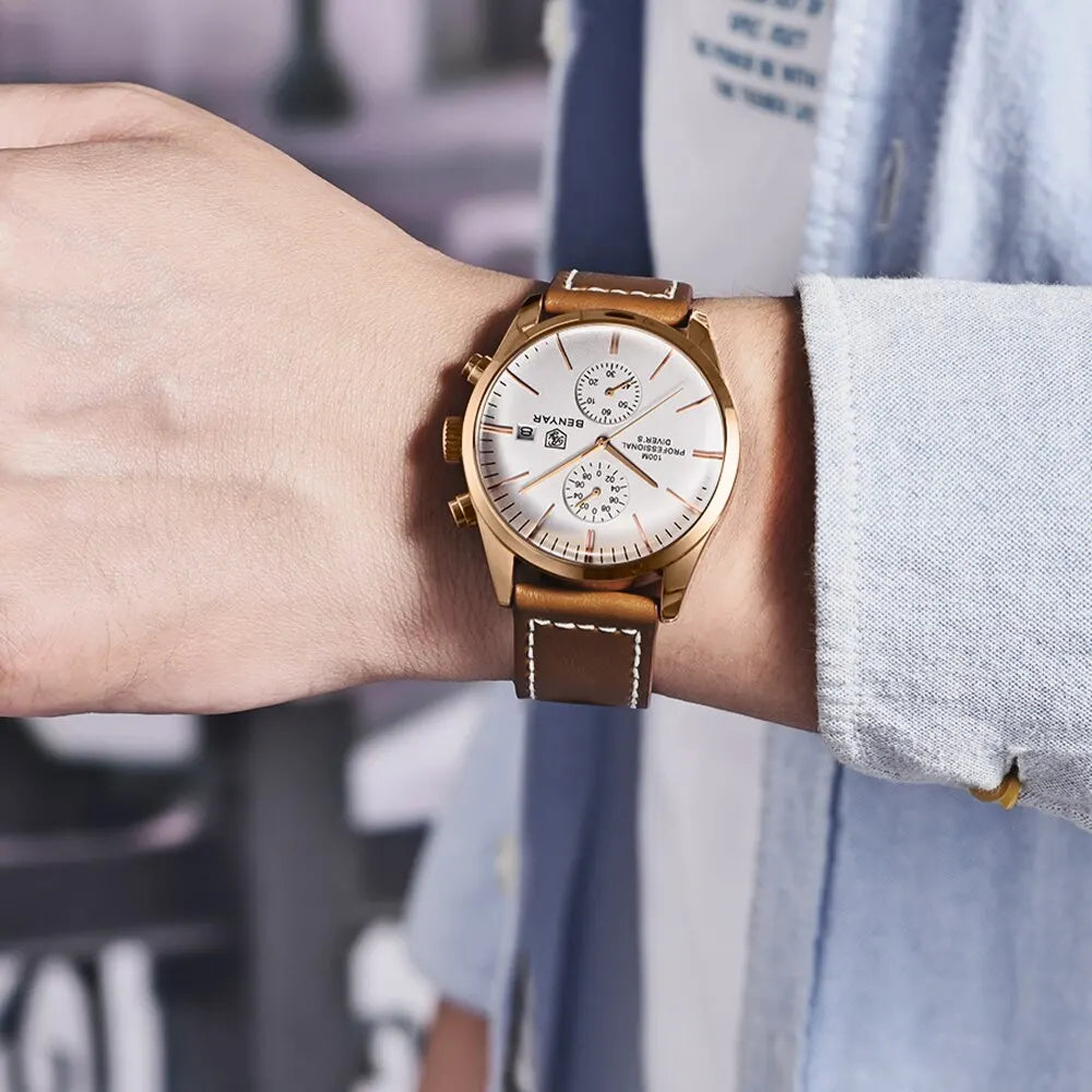 Sports Leather Watch