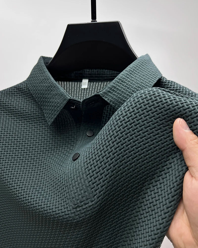 Men’s Solid Color Polo Shirt – Comfortable & Stylish – The Crew