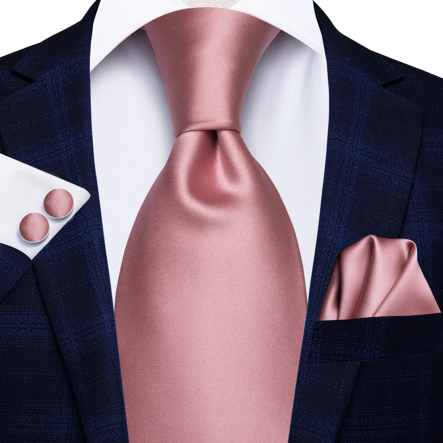 Tie Handkerchief Cufflinks Set