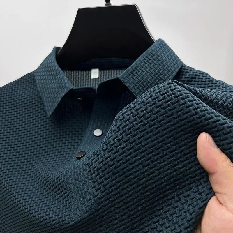 Men’s Solid Color Polo Shirt – Comfortable & Stylish – The Crew