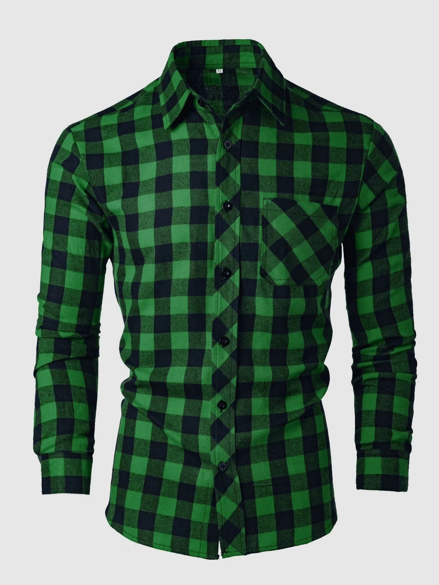 Checkered Polo Collar Shirt