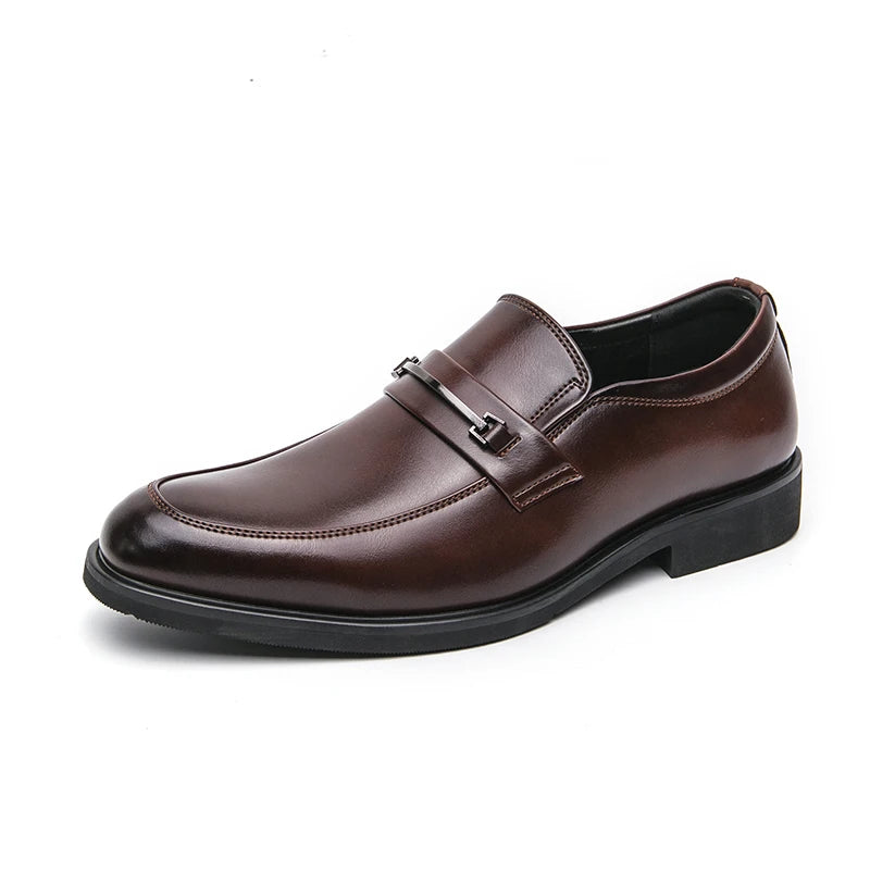 Classic Leather Slip-On Loafers