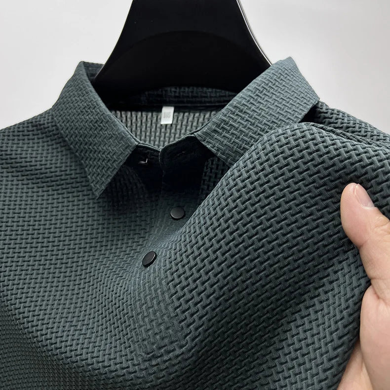 Men’s Solid Color Polo Shirt – Comfortable & Stylish – The Crew