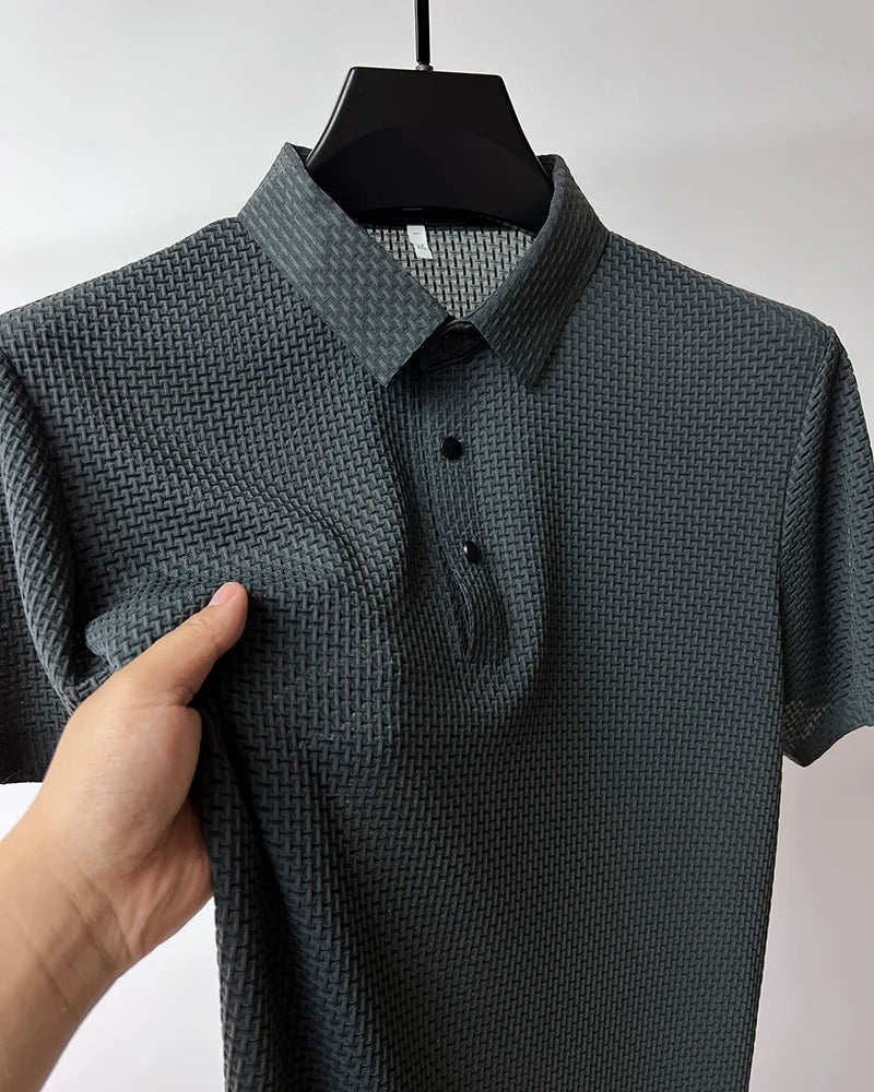 Men’s Solid Color Polo Shirt – Comfortable & Stylish – The Crew